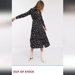 New Topshop dot tiered dress US8